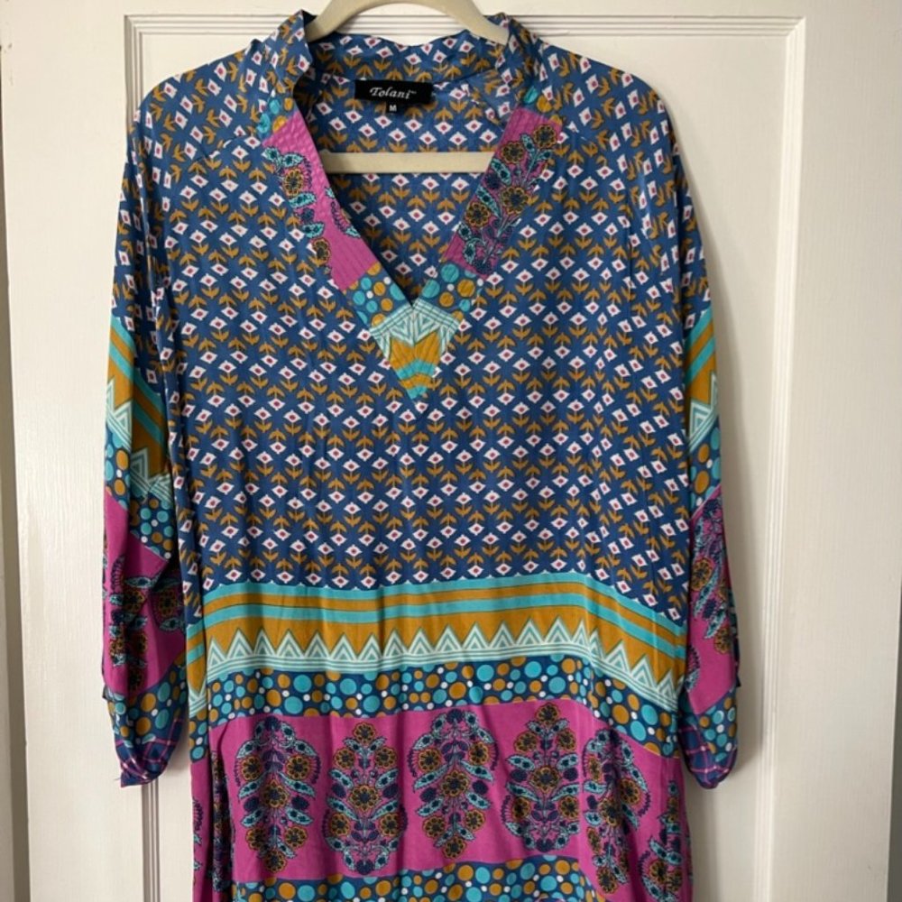Tolani Silk Tunic Size M